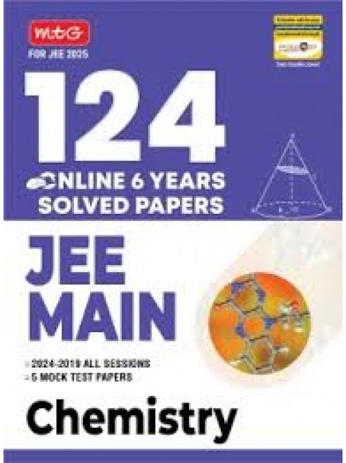 124 JEE Main Online 6 Previous Years Solved Papers For 2025 Exam – Chemistry at Ashirwad Publication